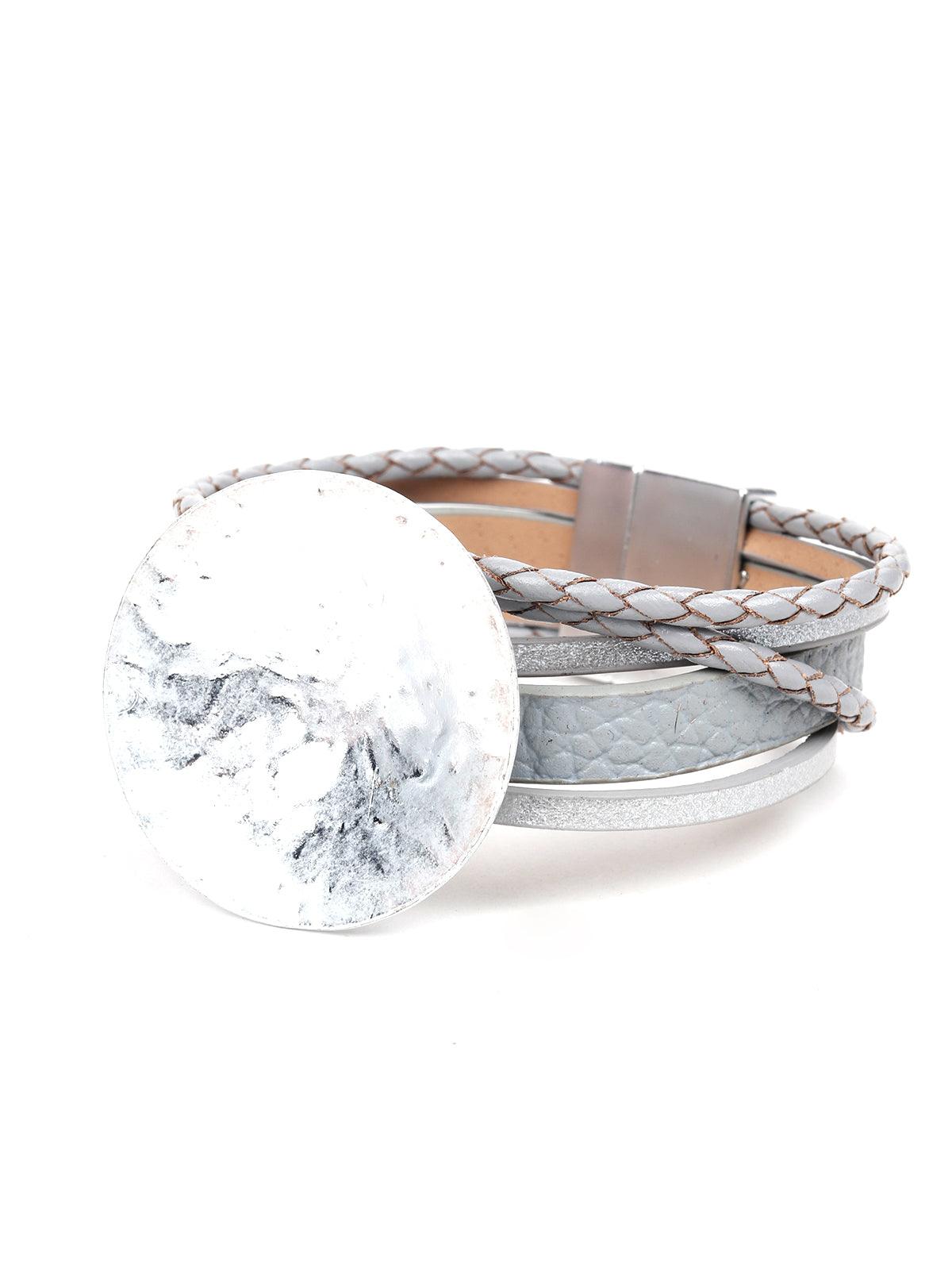 Bohemian Multilayer Grey Beaded Charm Bracelets – Neshe Fashion Jewelry