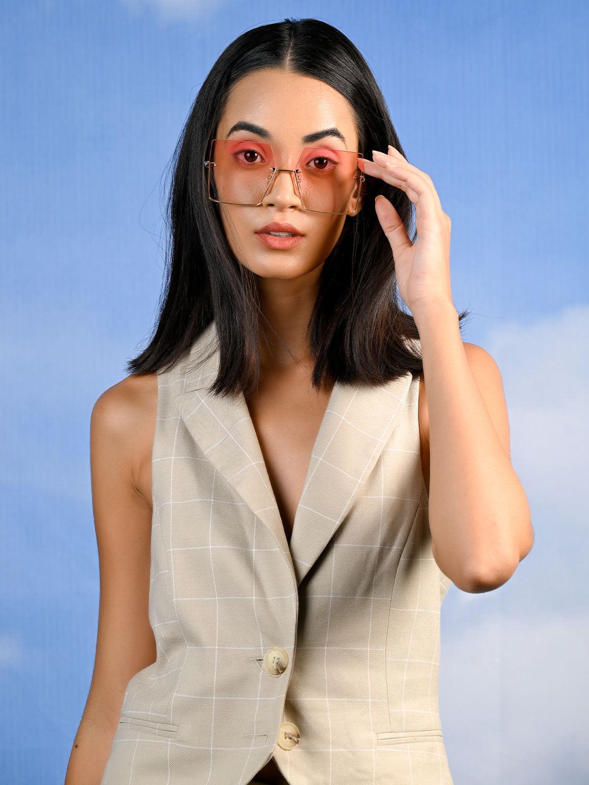 Buy Light pink shaded tinted sunglasses – Odette - Main Image