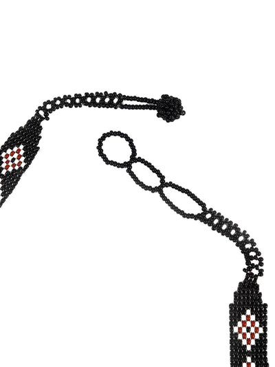 Monochrome Tribal Handmade Adorning Neckpiece - Odette