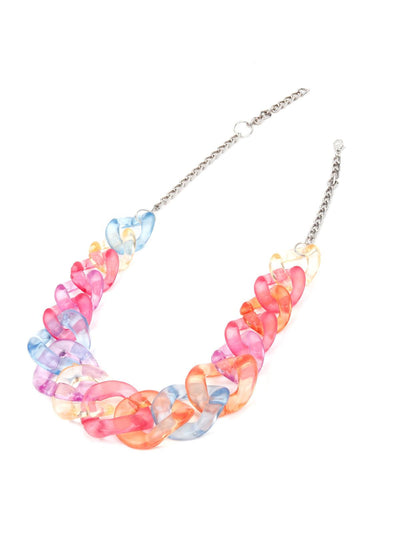 Multicolor Acrylic Fruity Necklace - Odette