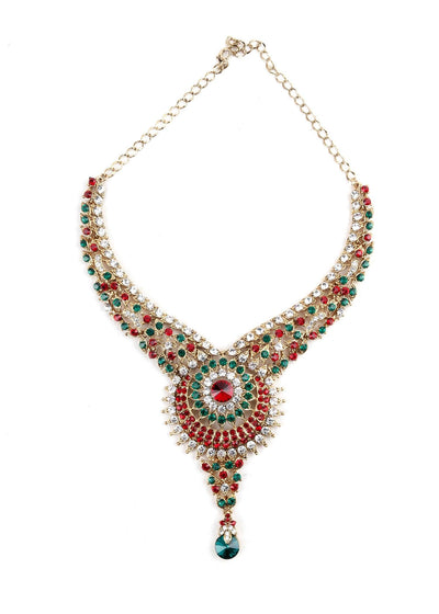 Multicolor Crystal Necklace - Odette