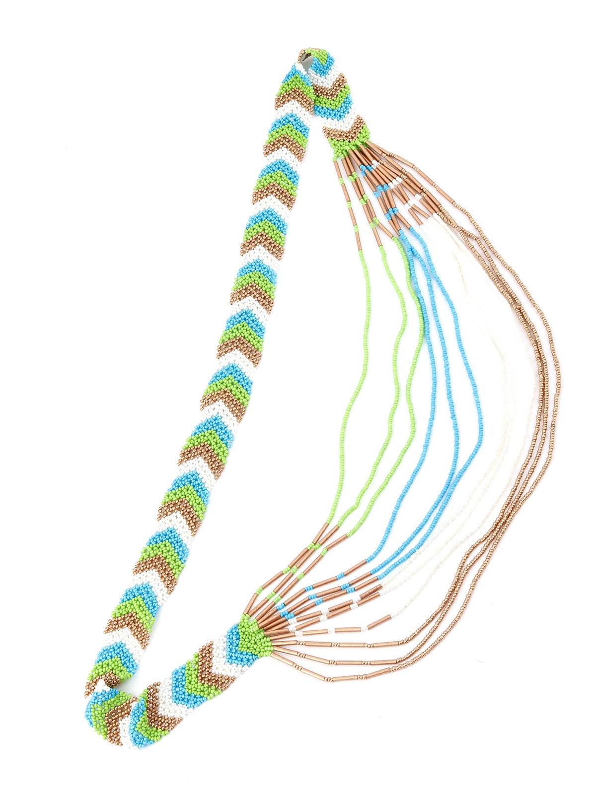 Multicolor Tribal Necklace - Odette