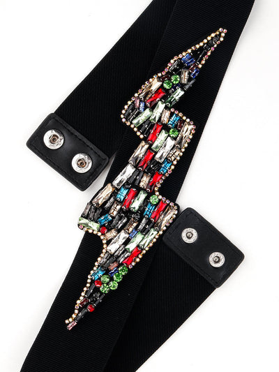 Multicolour Elasticated Waist Belt - Odette