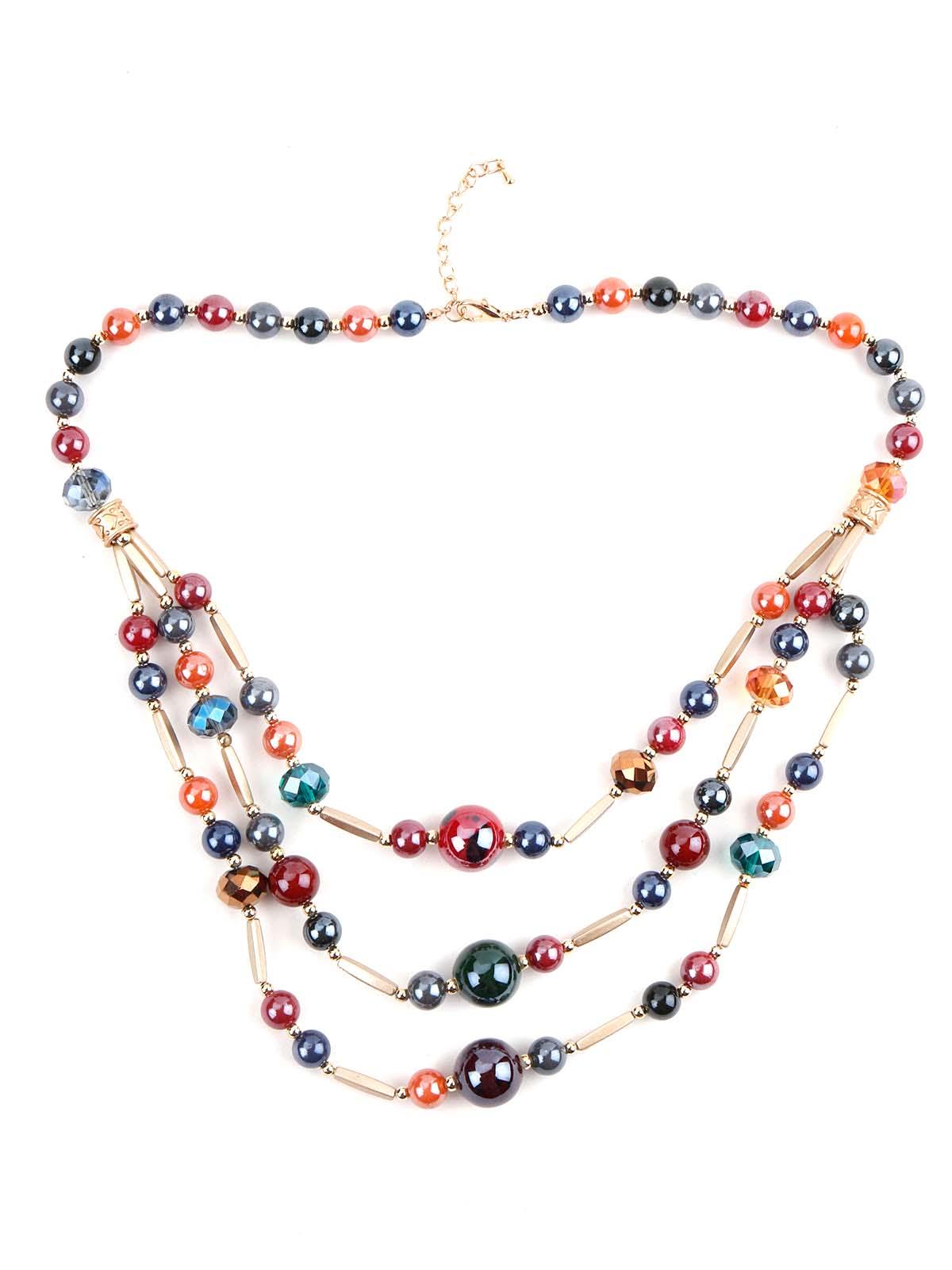 Multicolour Layering Necklace - Odette