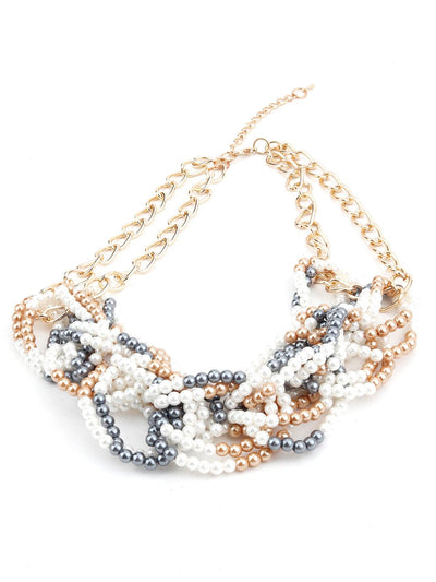Multicolour Loop Fashionable Necklace - Odette