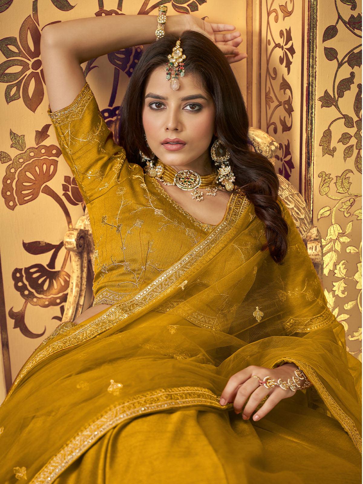 Amazon.com: Shri Balaji Silk & Cotton Saree Emporium Green Resham Sequin  Embroidered Designer Indian Women Satin Lehenga Choli Bollywood Party Skirt  Dress 1425 : Clothing, Shoes & Jewelry