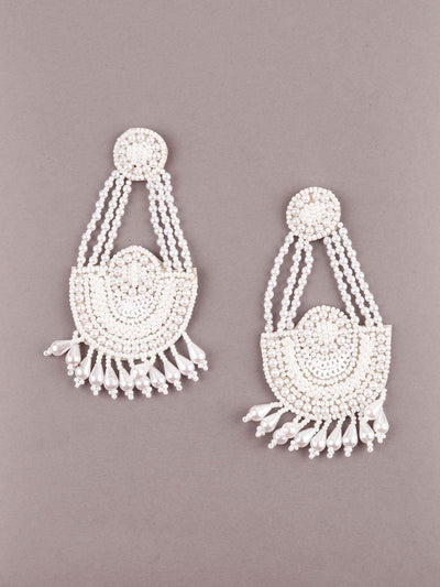 Necklace shape Pearl earring - Odette
