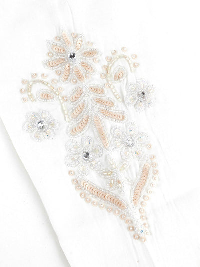 Odette Style White Cotton Elegant Kurta - Odette
