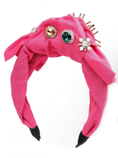 Oh So Pink Evil Eye Protection Hairband - Odette