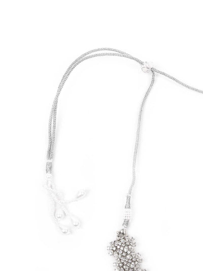 Opulant Embellished Long Necklace Set - Odette
