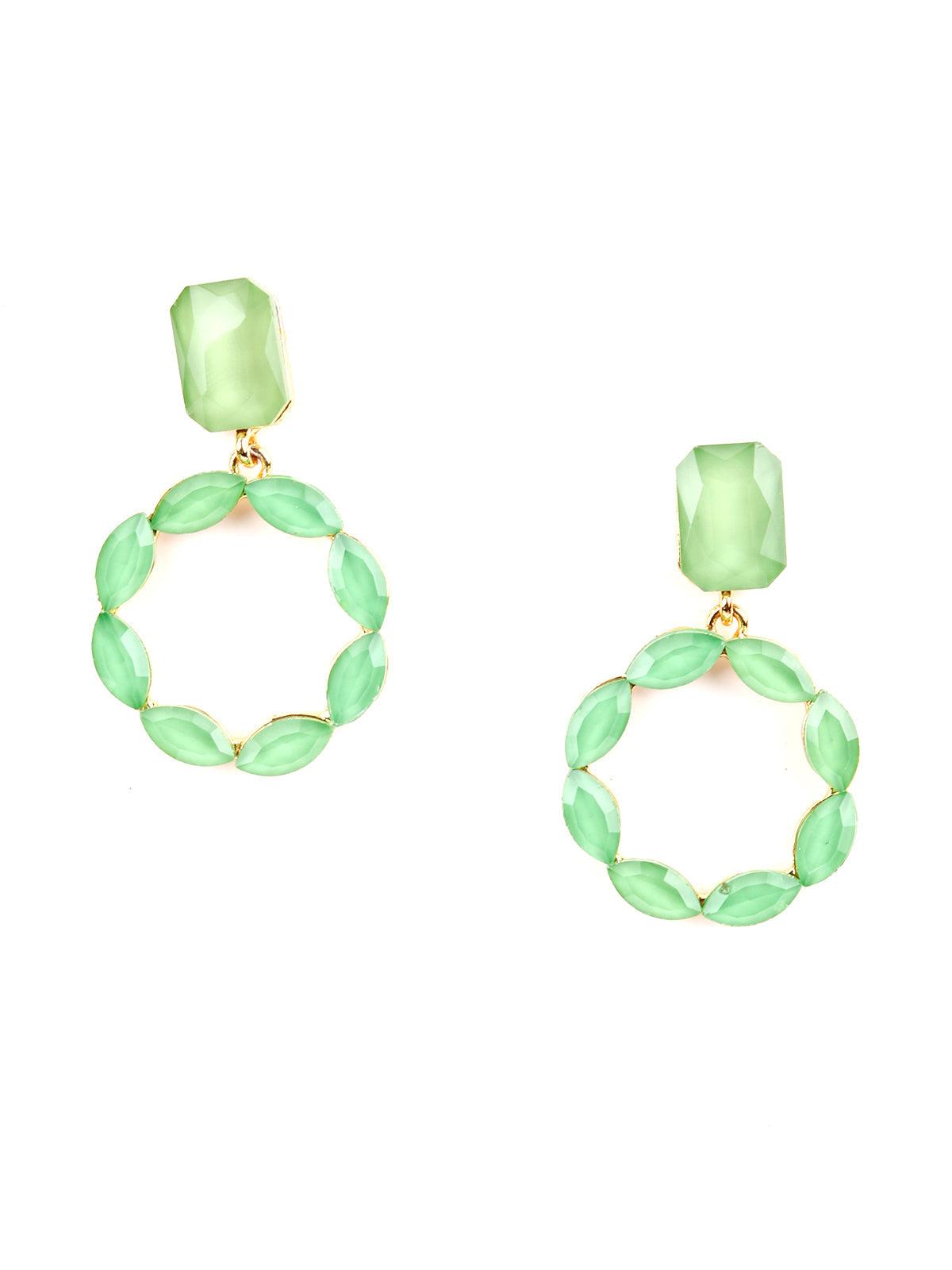 Parrot green hot sale colour earrings