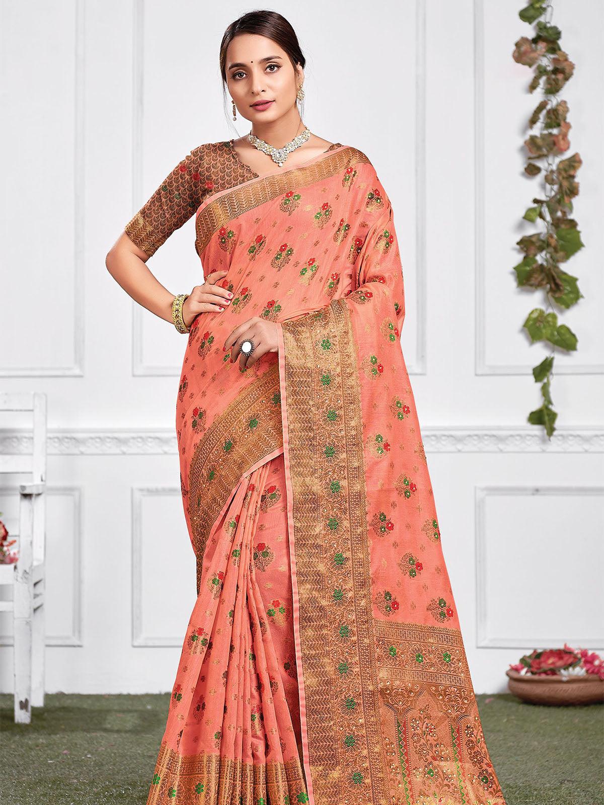 Buy Fancy Stone Saree for Women Online from India's Luxury Designers 2024