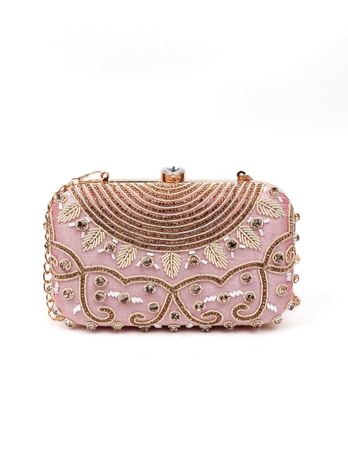 Pink and Gold Clutch - Odette
