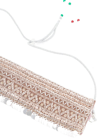 Pink Cloth Choker Necklace - Odette