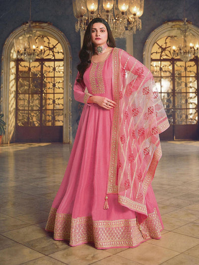 Pink Festive Women Salwar Suit Sets - Odette