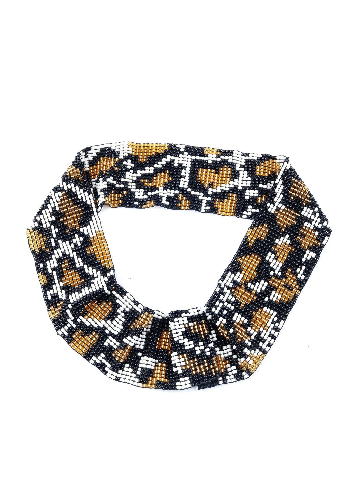 Pixel Animal Print Embroidered Belt - Odette