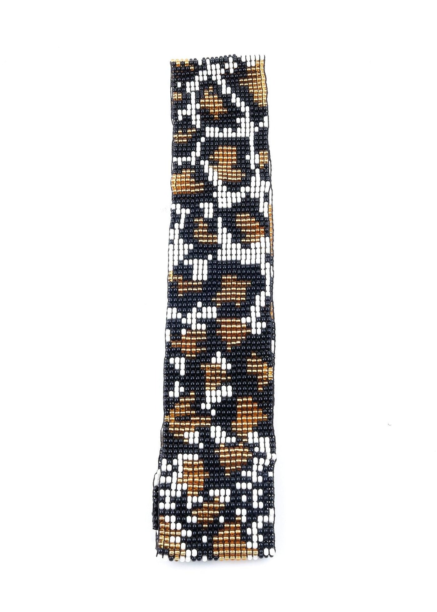 Pixel Animal Print Embroidered Belt - Odette