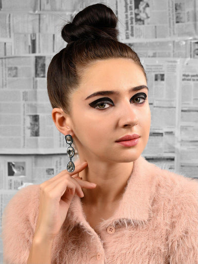 Precious Crystal Embellished Earrings - Odette