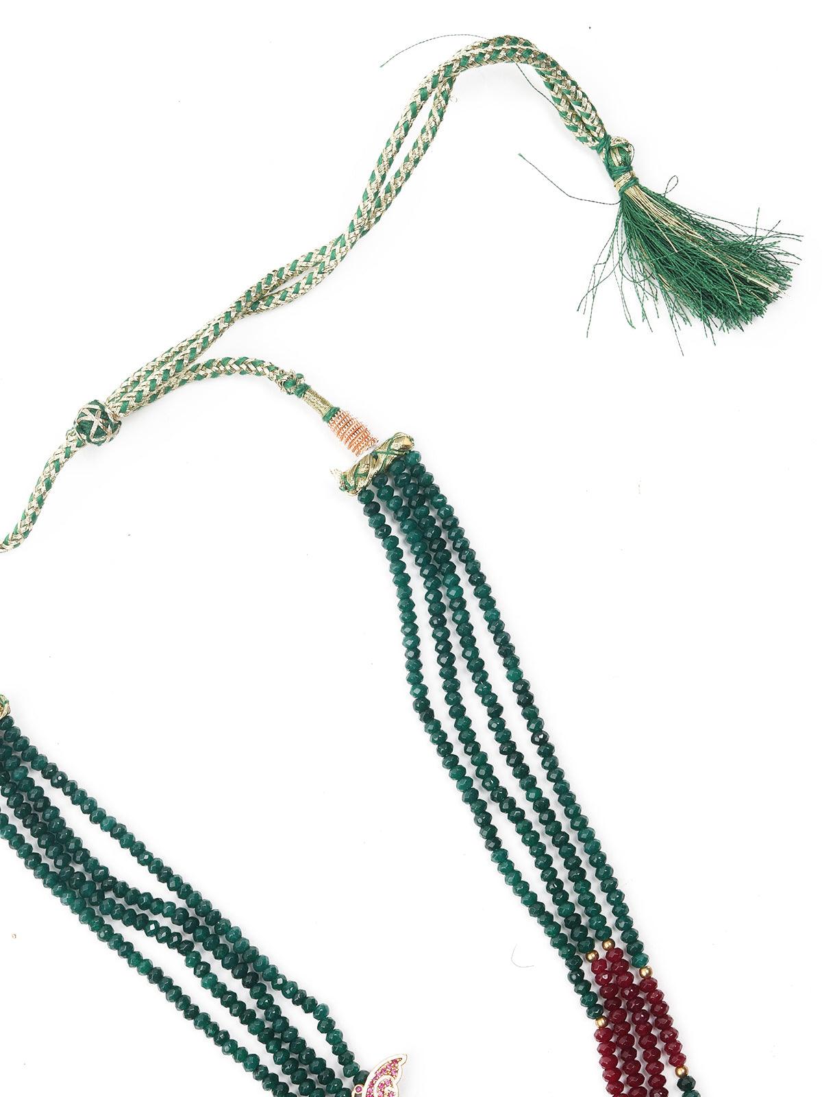 Princely Green Necklace Set - Odette