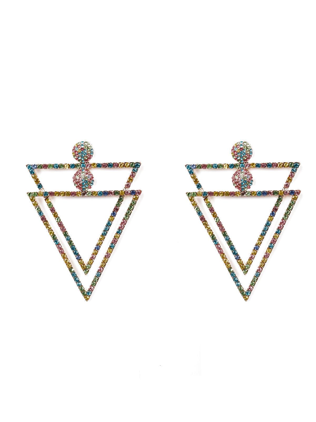 Radley Rose Gold Tone Sterling Silver Rainbow Crystal Set Circle Ladies Stud  Earrings  verycouk