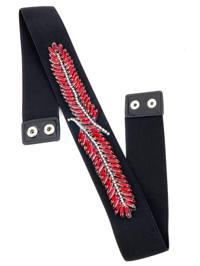 Red Stylish Waist Belt - Odette