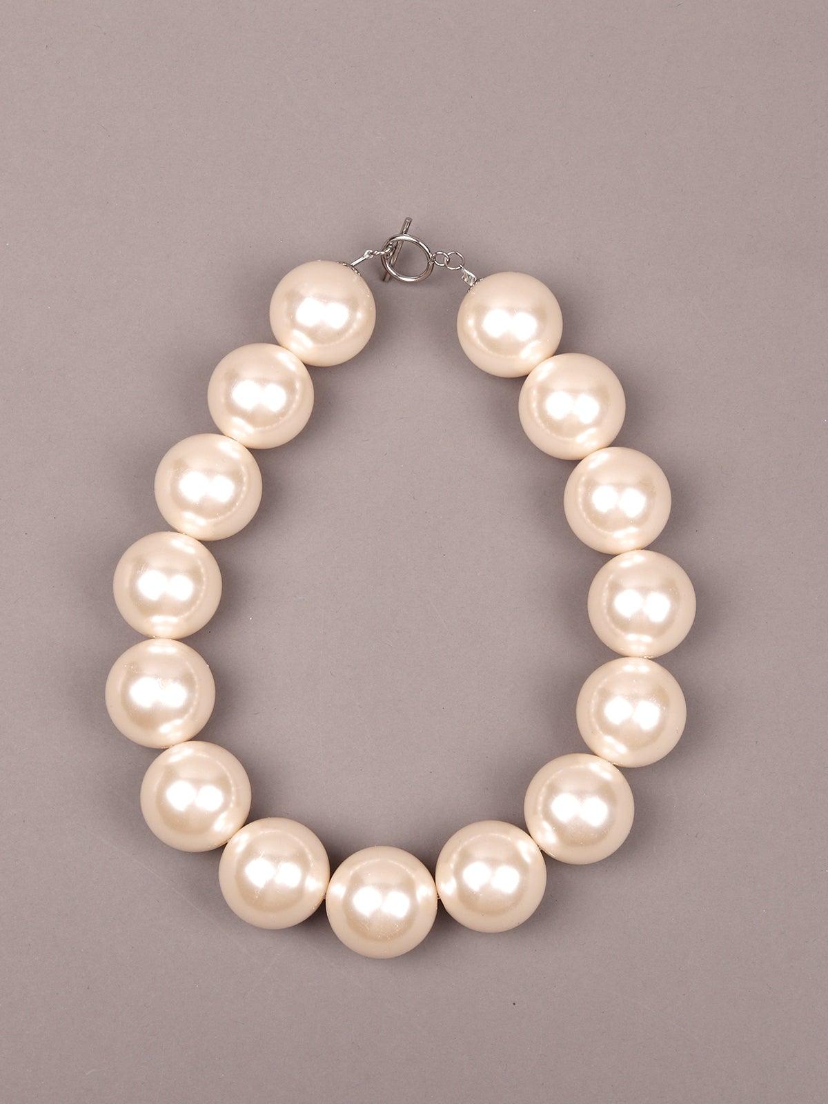 JackieO Large Pearl Bridal Necklace – Chez_bec
