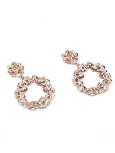 Rounded artificial crystal-embellished statement earrings - Odette