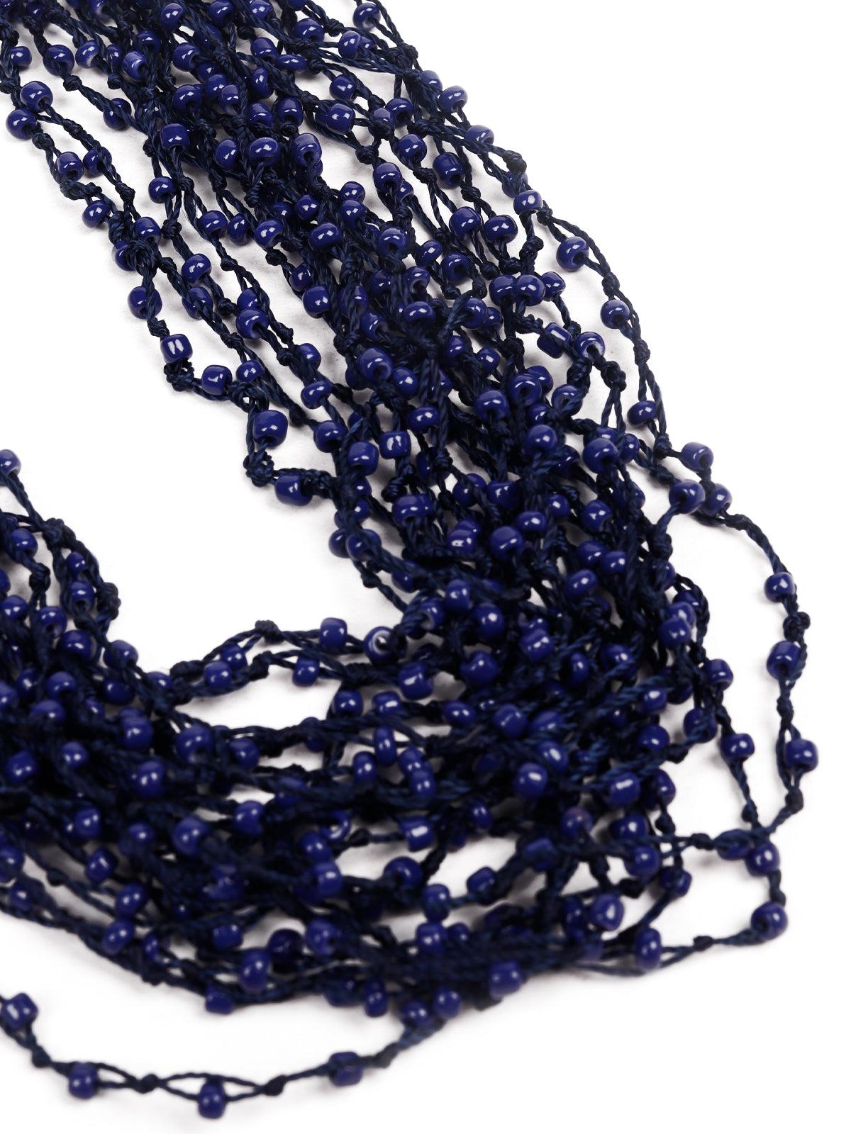 Royal blue aired necklace - Odette