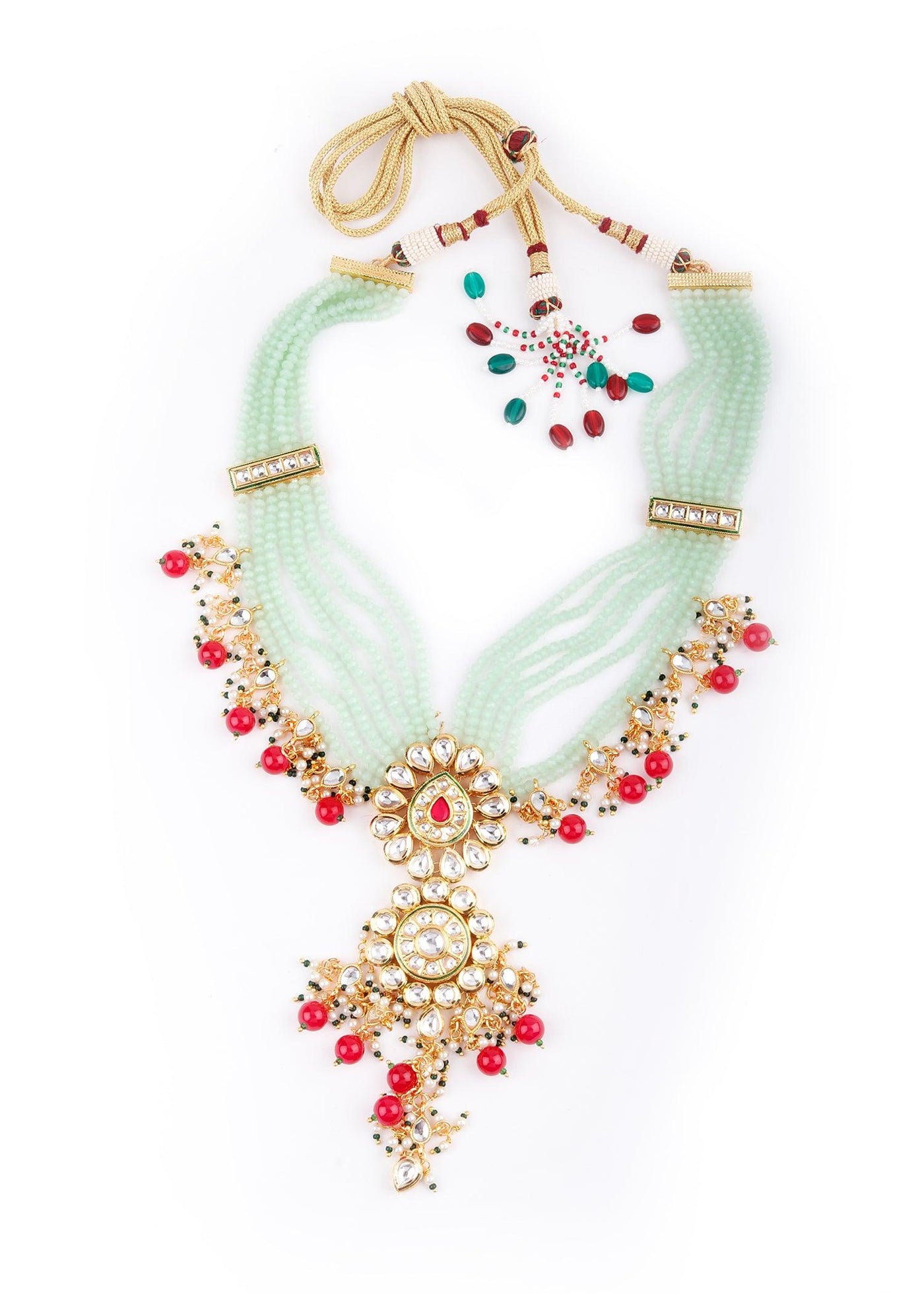Royal Pearl & Kundan Necklace Set - Odette
