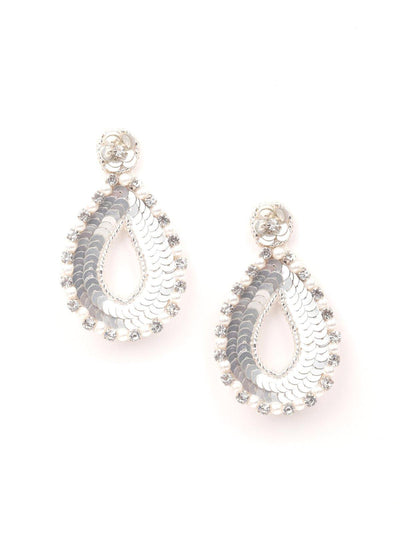 Sequins Teardrop Earrings - Odette