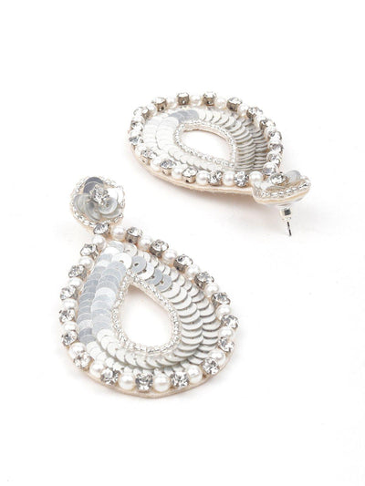 Sequins Teardrop Earrings - Odette