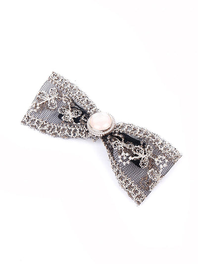 Silver embellished studded hairpins - Odette