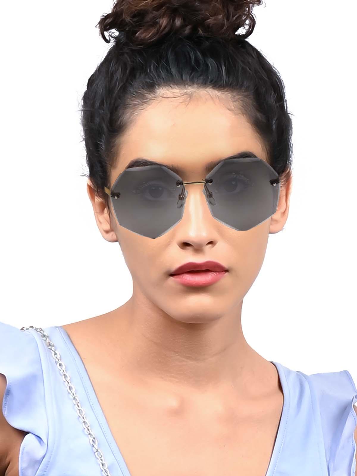 Smoke grey-tinted sunglasses for women - Odette