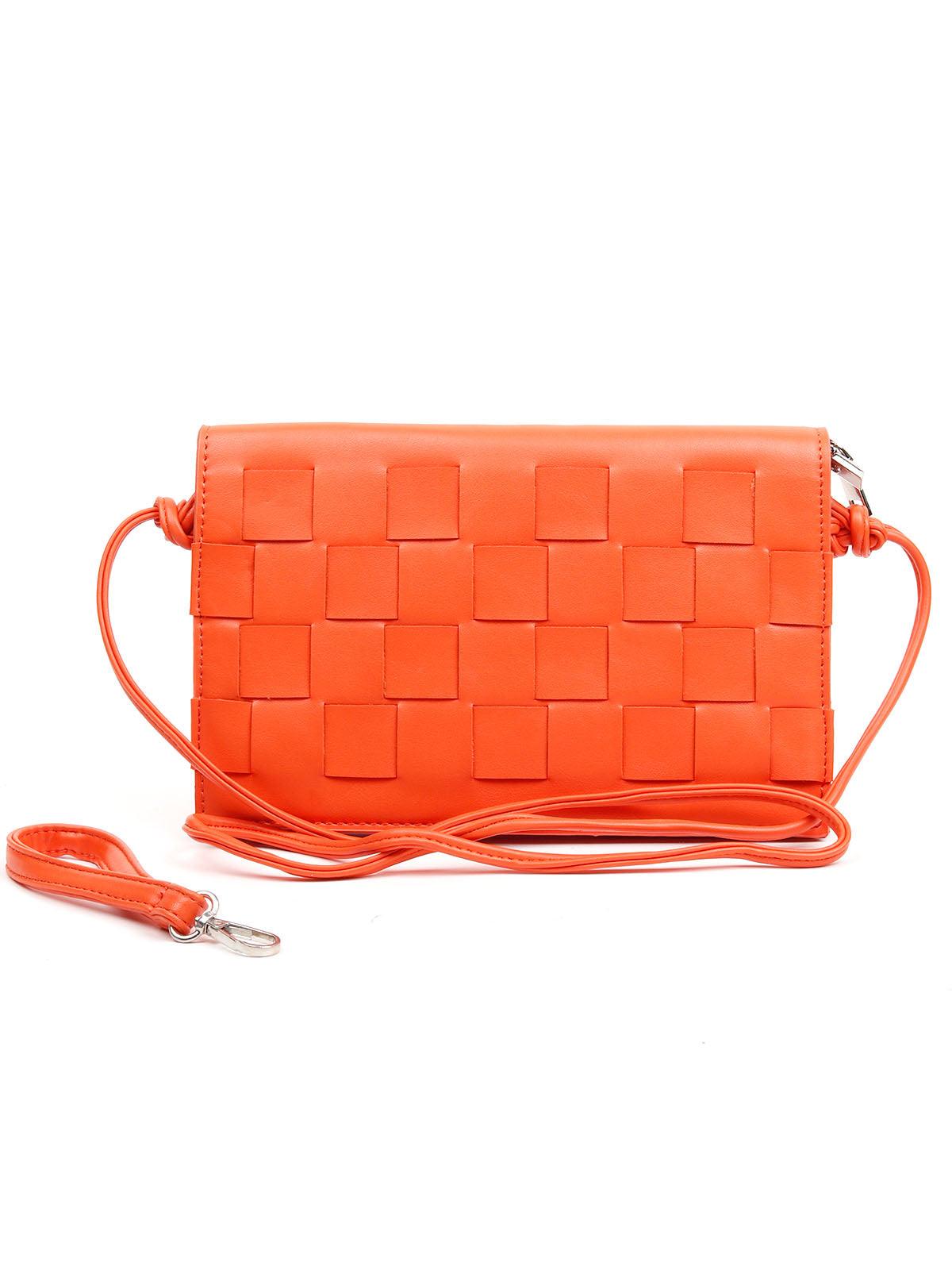 Smooth orange colour sling bag - Odette