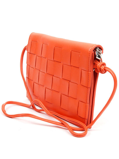 Smooth orange colour sling bag - Odette