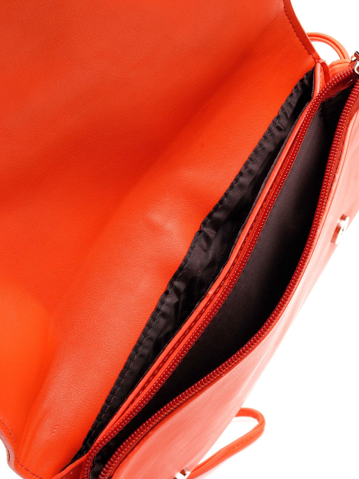 Smooth orange colour sling bag - Odette