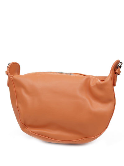 Smooth tan scrunched bag - Odette