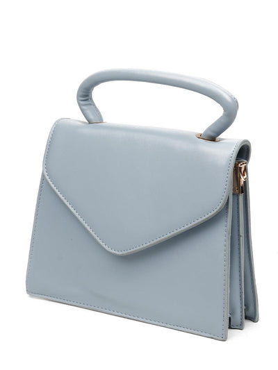 Solid dusk blue sling bag for women - Odette