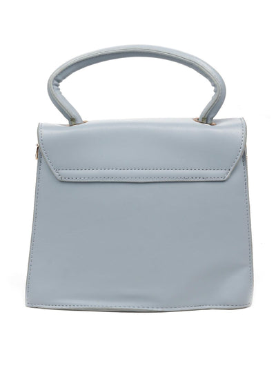 Solid dusk blue sling bag for women - Odette