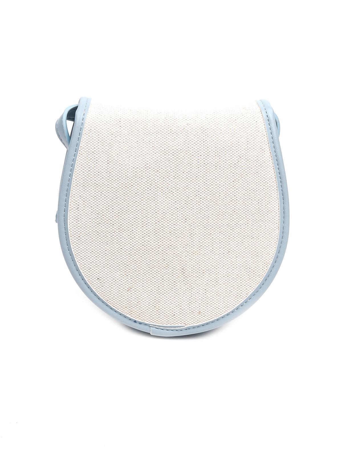 Solid Dusk blue sling bag - Odette