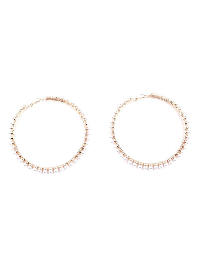 Statement gorgeous hoop earrings for women - Odette