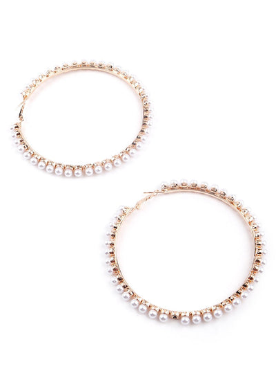 Statement gorgeous hoop earrings for women - Odette