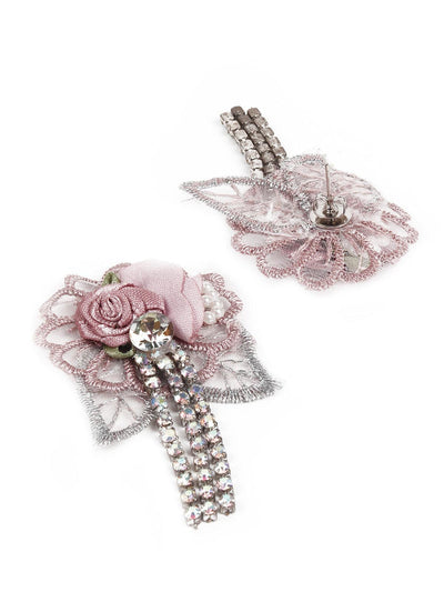 Stunning Floral Lace Earrings - Odette