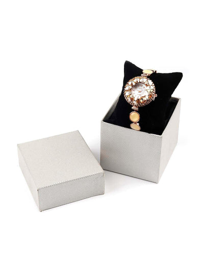 Stunning gold embellished watch for women - Odette