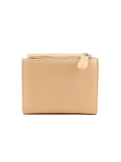 Stunning light beige colour mini wallet for women - Odette
