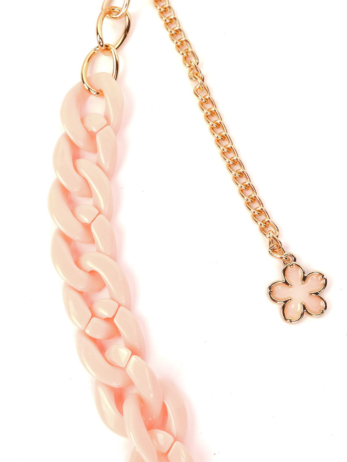 Stunning Peach And Gold Sunglass Chain - Odette