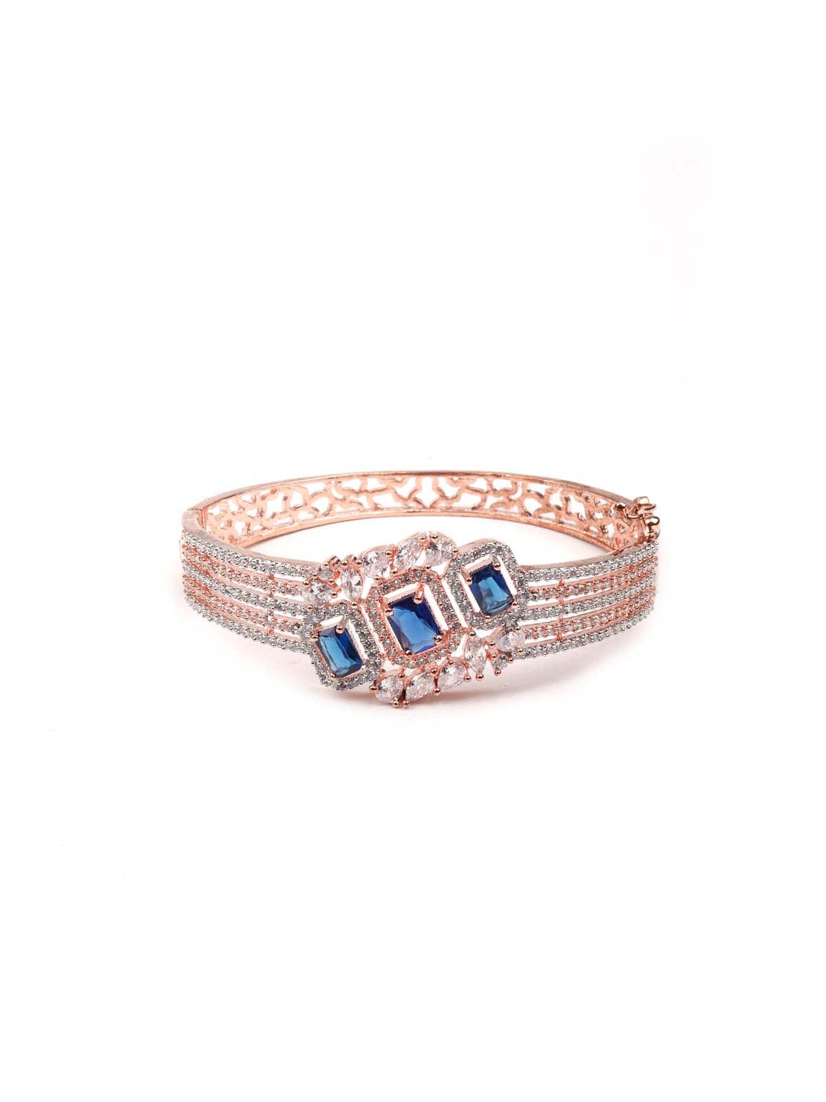 Stunning rose gold princess embellished bracelet - Odette