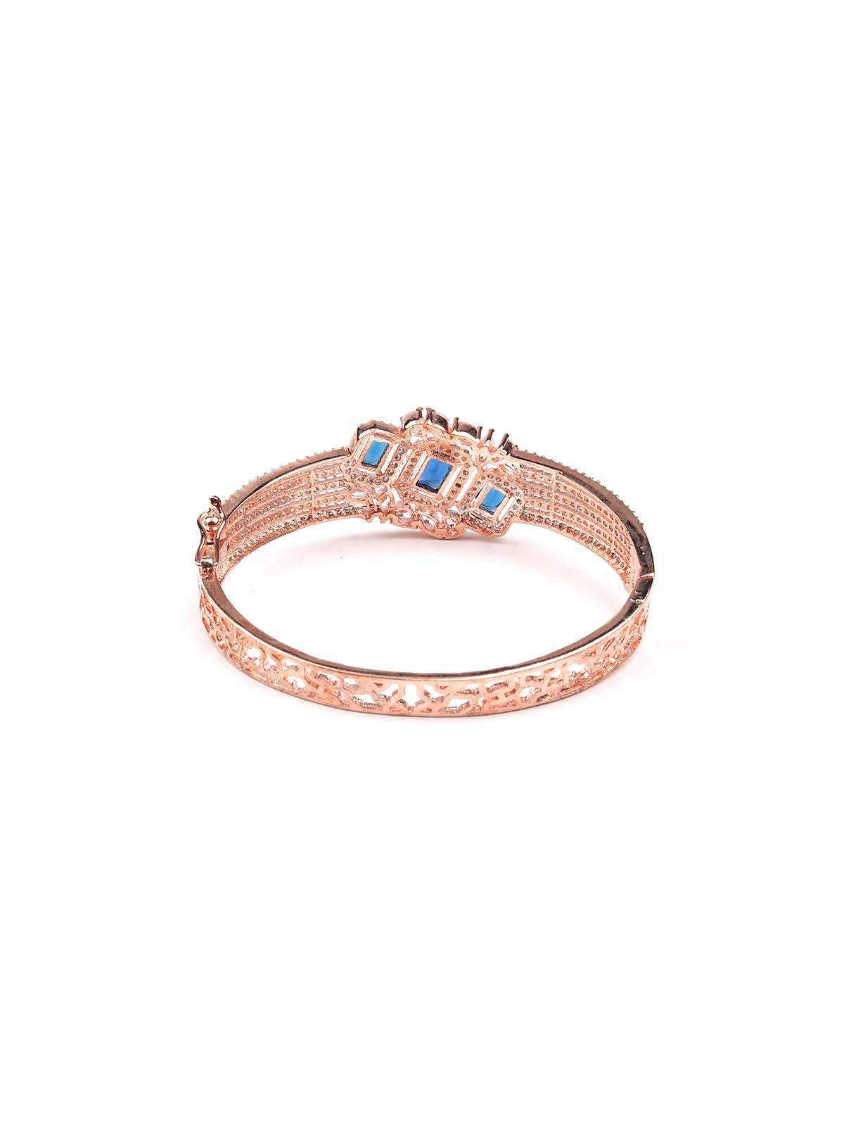 Stunning rose gold princess embellished bracelet - Odette