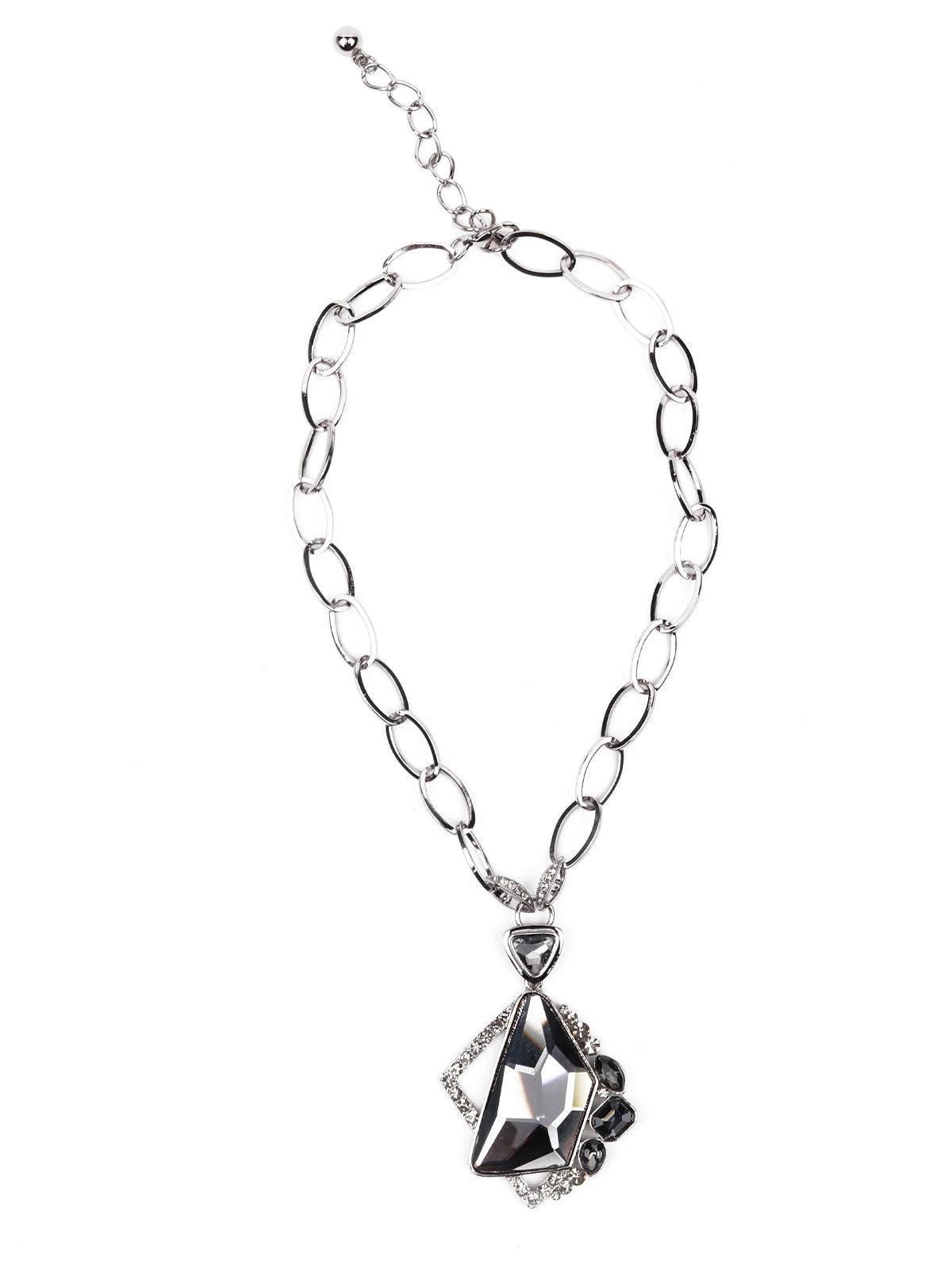Stunning silver locket necklace - Odette