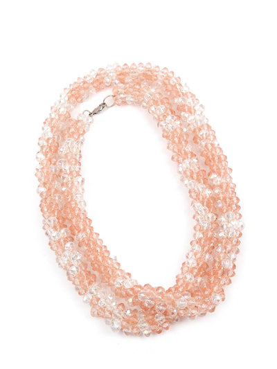 Stylish Beads Long Necklace - Odette
